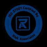 ISO 27001 Certified by Risk Associates